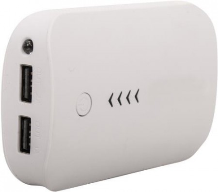 Powerbank 6600 mAh Hvit
