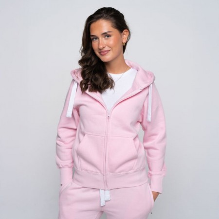 Zip Hoodie Jente Rosa