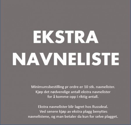 EKSTRA NAVNELISTE