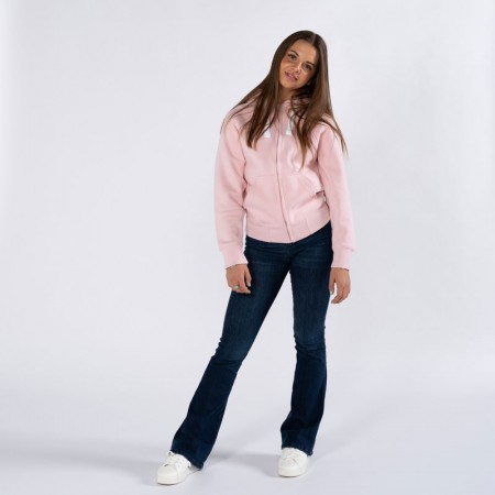 Zip Hoodie Jente Rosa